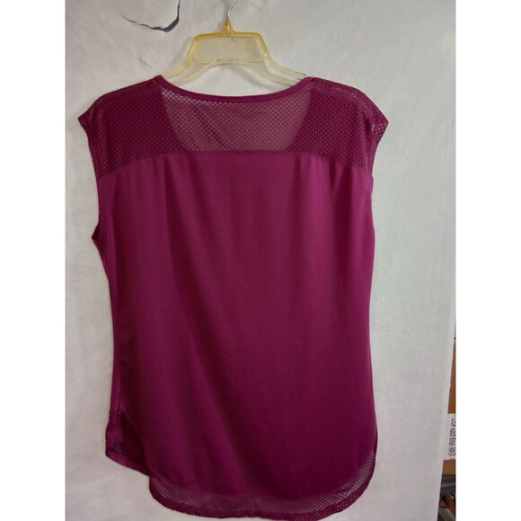 Unbranded Womens‎ Medium Purple Workout Wicking Material Netting Sleeveless - Picture 8 of 11